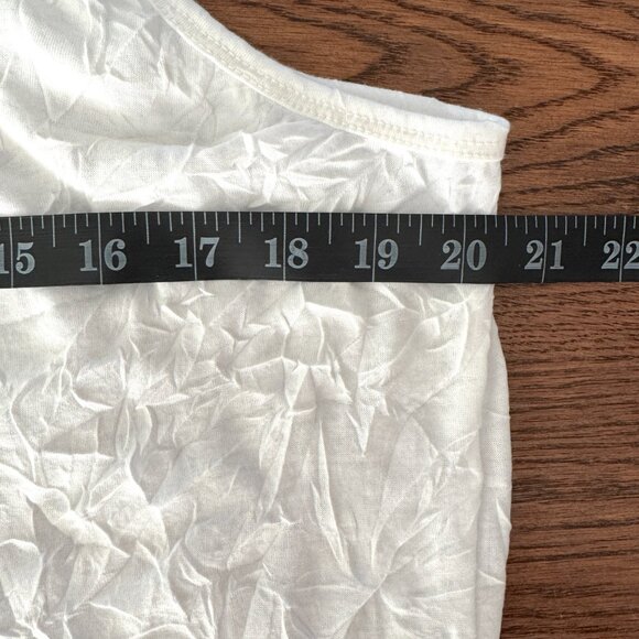 Maurices Plus Size 2X WHITE Stretchy Crinkle Lace Cami - Picture 3 of 11